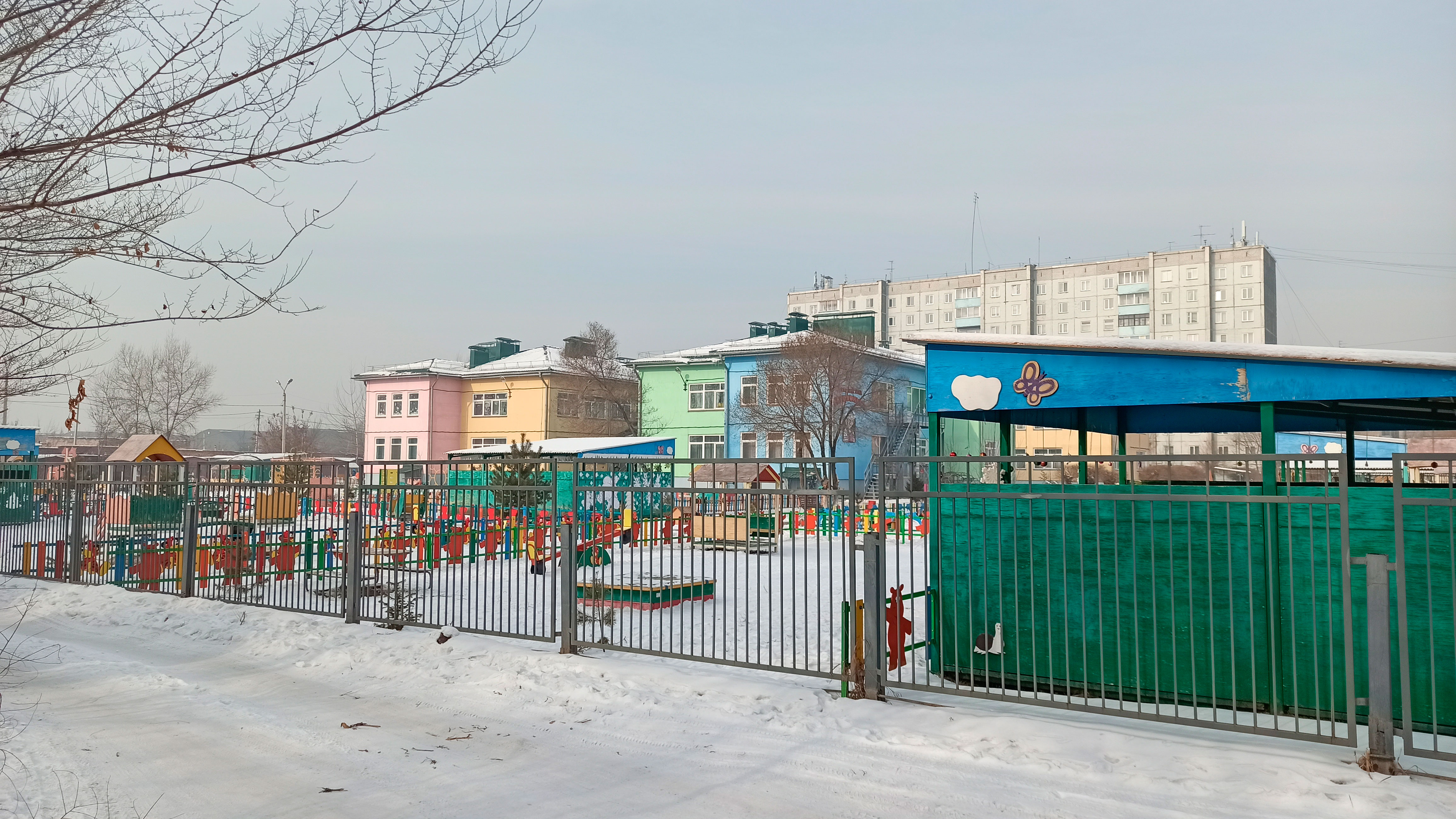 Обзор территории, детский сад "Настенька" г. Абакан.