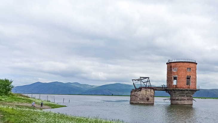 Водонапорная башня гидролизного завода, Усть-Абакана.